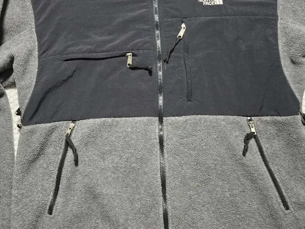 Vintage The North Face Denali Fleece Jacket Size XL Gray and Black